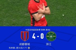 星空体育APP-成都4-0浙江，席尔瓦传射，韦世豪、费利佩、拜合拉木破门